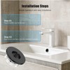 Toilet Flush Button and Sink Overflow Cap Kit, Upgrade Your