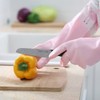 Refoiner Rubber Gloves, Kitchen, Long, 3-Piece Set, Fashionable, Cute, Patterned,
