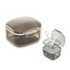 Three Layer Braces Case Denture Retainer Orthodontic Organizer Drainage Layered
