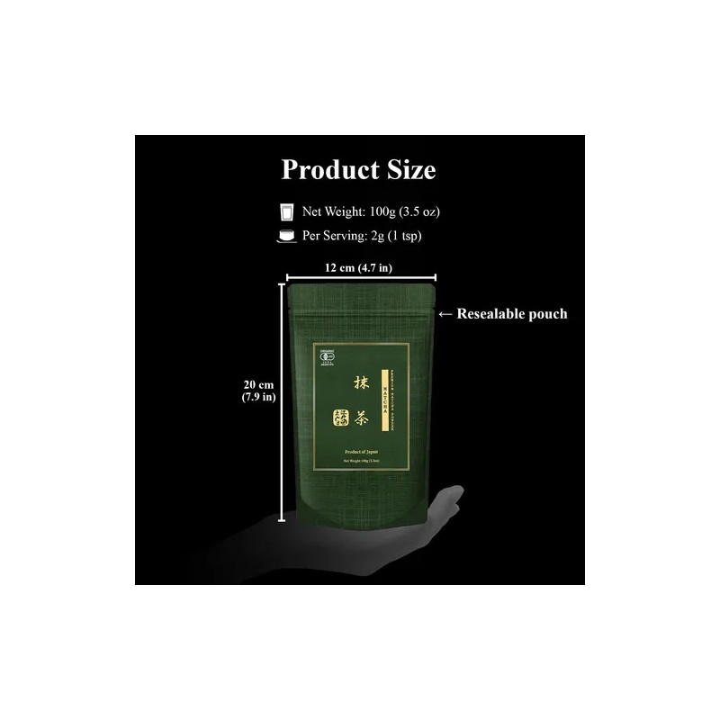 Yedoensis Matcha Premium Orgánico Japonés En Polvo 100 G