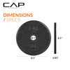 CAP Barbell Cast Iron Standard 1-Inch Weight Plate Set –