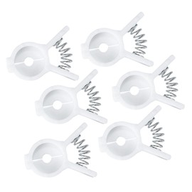 Chef Craft Select Plastic Bread and Bagel Clip, 6 Piece Set, White