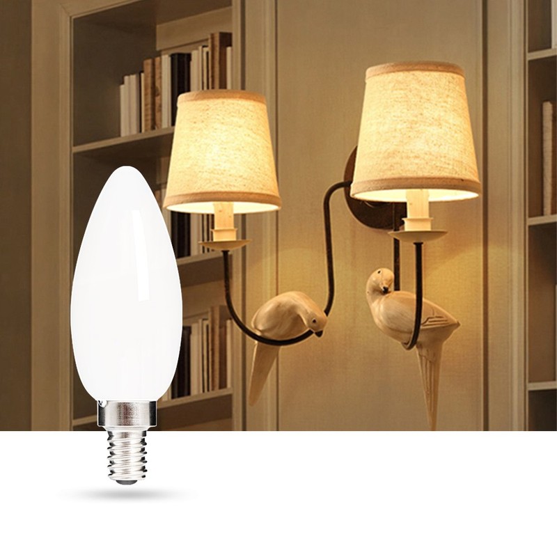 HOLA LED Candelabra Bulb, 40W Equivalent LED Chandelier Bulb, Dimmable