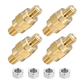 MECCANIXITY 3/8 Inch Battery Terminal Charging Posts Battery Terminal Connector Post Adapter 3/8-16UNC Inch Thread Stud 4 Pack