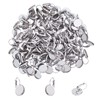UNICRAFTALE 100pcs 12mm Stainless Steel Leverback Earring Round Tray Blank