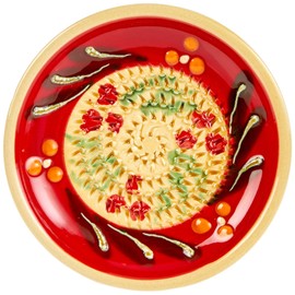 JOSKO Produkte 2732 Red Meadow Grating Plate Set, Ceramic, Red