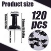 VAPKER Push Pins 120Pcs Solid Black Thumb Tacks Larger Size
