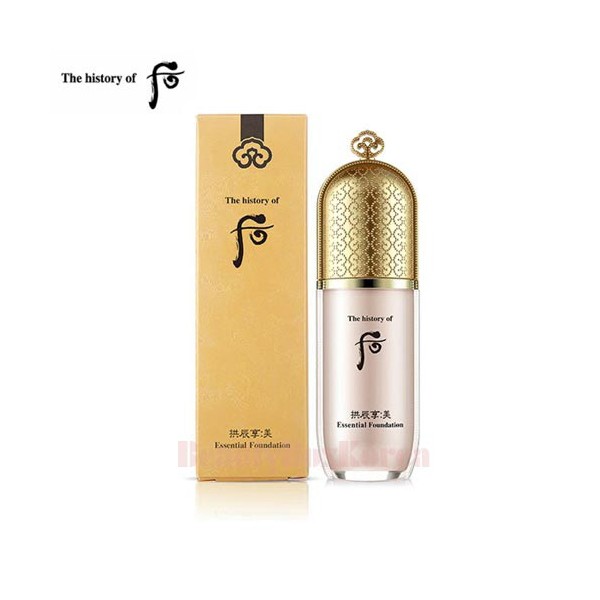 AMOREPACIFIC  THE HISTORY OF WHOO Gong Jin Hyang Mi Essential Foundation SPF30 PA++ 40ml, Shade:01 Light Beige