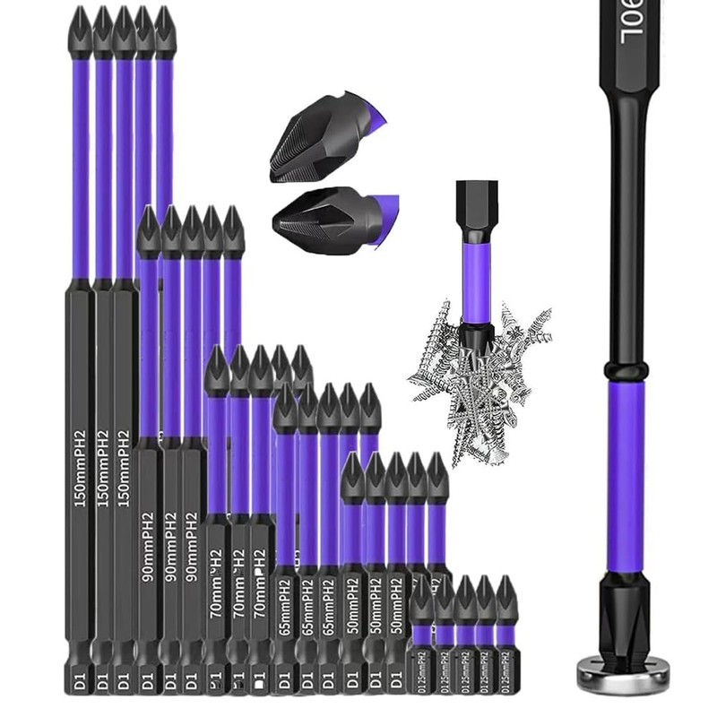 Vmitejoe Replacement Spare Parts Magnetic Drill Bits Anti-Slip and Shock-Proof