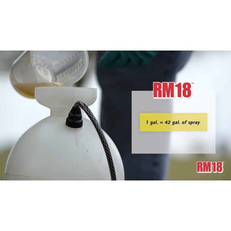 RM18 Fast-Acting Weed & Grass Killer Herbicide, Spray, 1-gallon