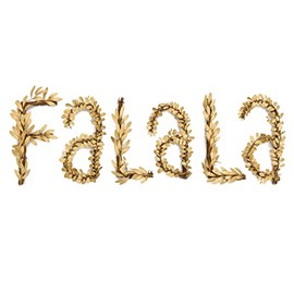 HGTV Home Collection Unlit “FA La La” Wall Decoration with Christmas Themed Wall Decoration, Unlit, HGTV Home Collection, Gold, 13 in