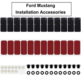 Yoursme for Ford Mustang Dodge Challenger and Camaro Rear Window Louvers Scoop Louvers Hardware Installation Accessories