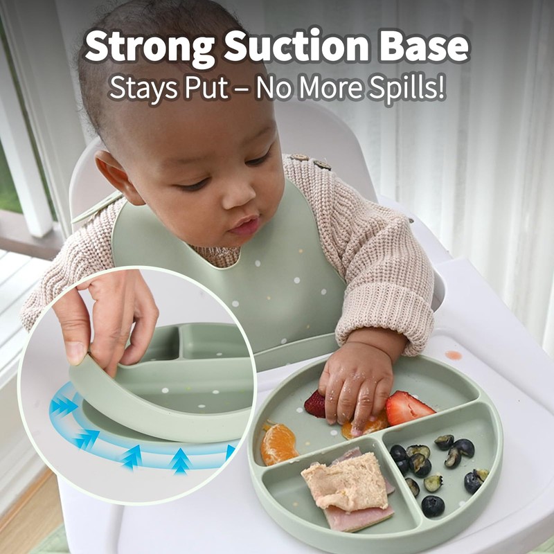 Little Rawr Baby Led Weaning Bundle, 100% Silicone Baby Feeding