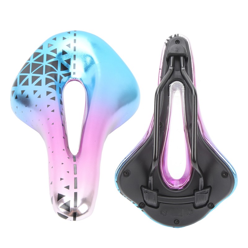 Bike Seat Cushion PU Comfortable Thickened Shock Absorbing Breathable Mountain