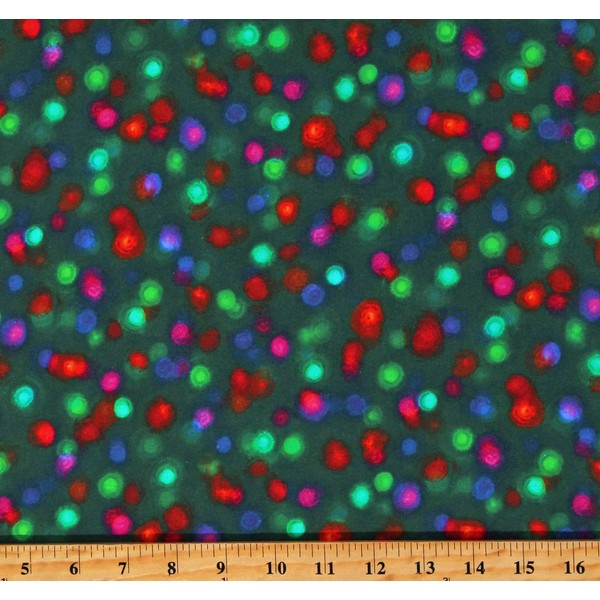 Cotton Knit Robert Kaufman Glow Knits Multi-Color Watercolor Dots on
