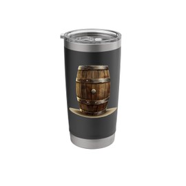 Wooden Barrel Outfit for Beer Barrel Lovers Stainless Steel Insulated Tumbler
