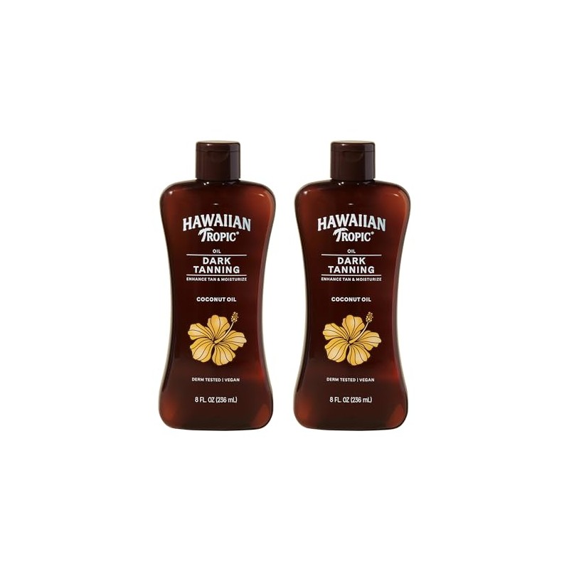 Hawaiian Tropic Dark Tanning Sun Care Moisturizing Oil Ounces Count
