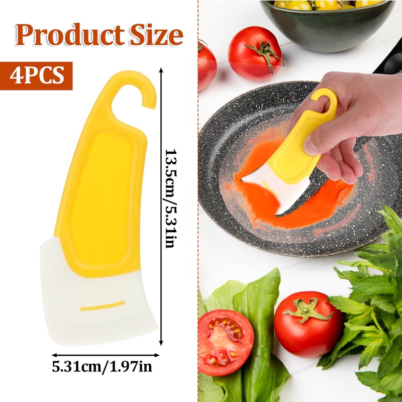 JJUNW 4 Pcs Kitchen Food Grade Silicone Spatula, 3D Printer