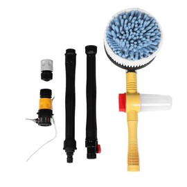 Car Wash Brush Rotating Car Wash Brush Brush Car Wash 360° Spin High Pressure Rotating Care Brush Detachable Cleaning Washing Sponge Tool Wand for Washing Car Truck Home Garden Car Care