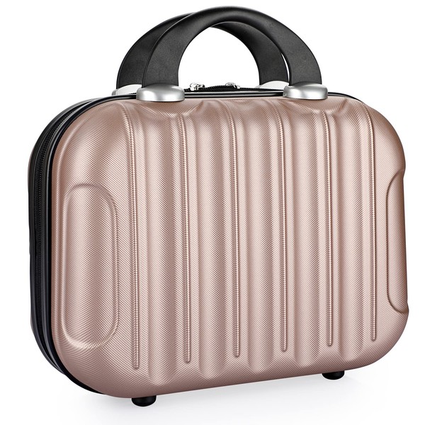 Tolida Makeup Travel Case, Hard Shell Cosmetic Organizer Bag with