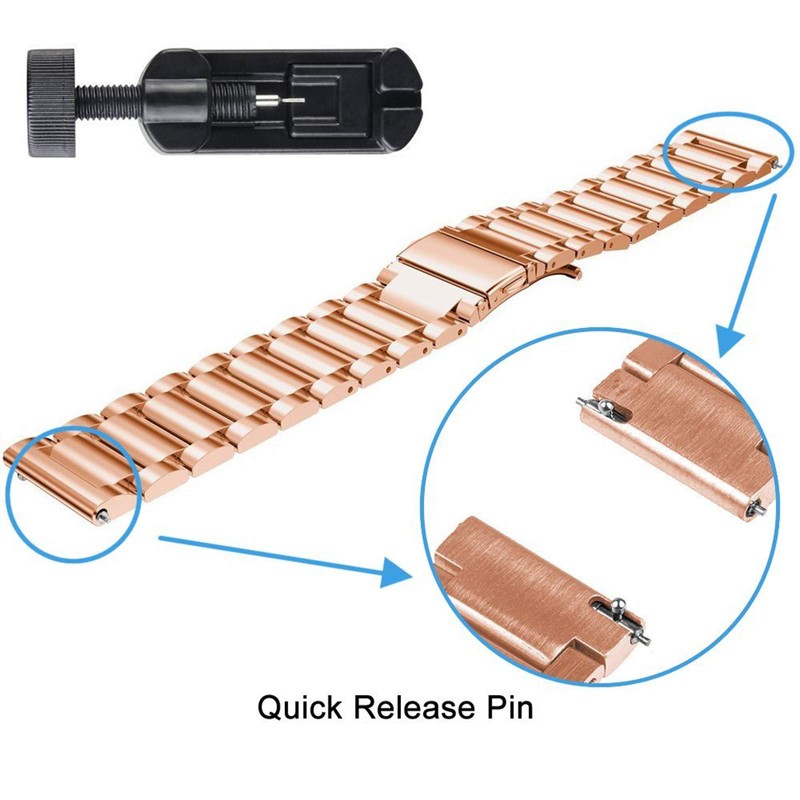 Compatible for Letsfit EW1 Band, Giaogor Quick Release Stainless Steel