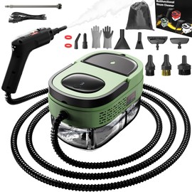 Goyappin Handheld Steam Cleaner for Home, 2500W High Pressure Steam Cleaner for Car Detailing, 3 Steam Levels, 1600Ml Tank, High Heat Steamer for Bed Bugs, Couch, Furniture, Kitchen, Bathroom, Floors