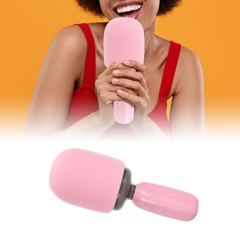 Bluetooth Microphone Clear Sound Phone Connection Wireless Karaoke Mic Speaker