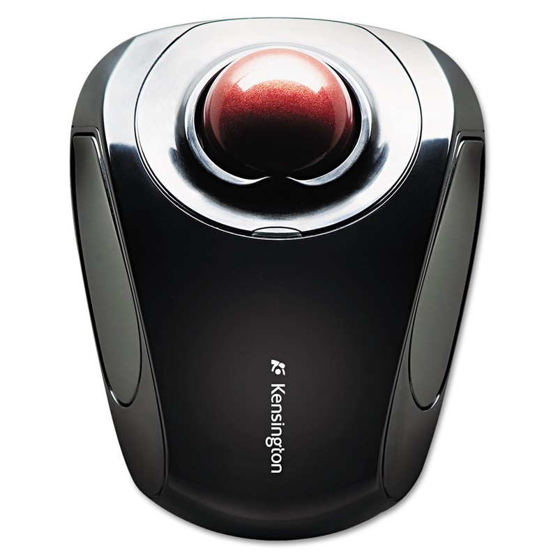 Kensington Orbit Wireless Trackball Mouse with Touch Scroll Ring (K72352US),Black