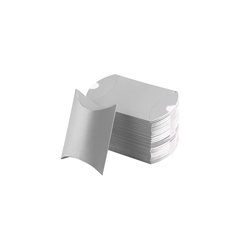 JIHUOO 100 Pcs Wedding Creative Pillow Box Candy Gift Box