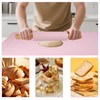 Silicone Rolling Pin for Baking,15inch Pastry Dough Roller with Wooden