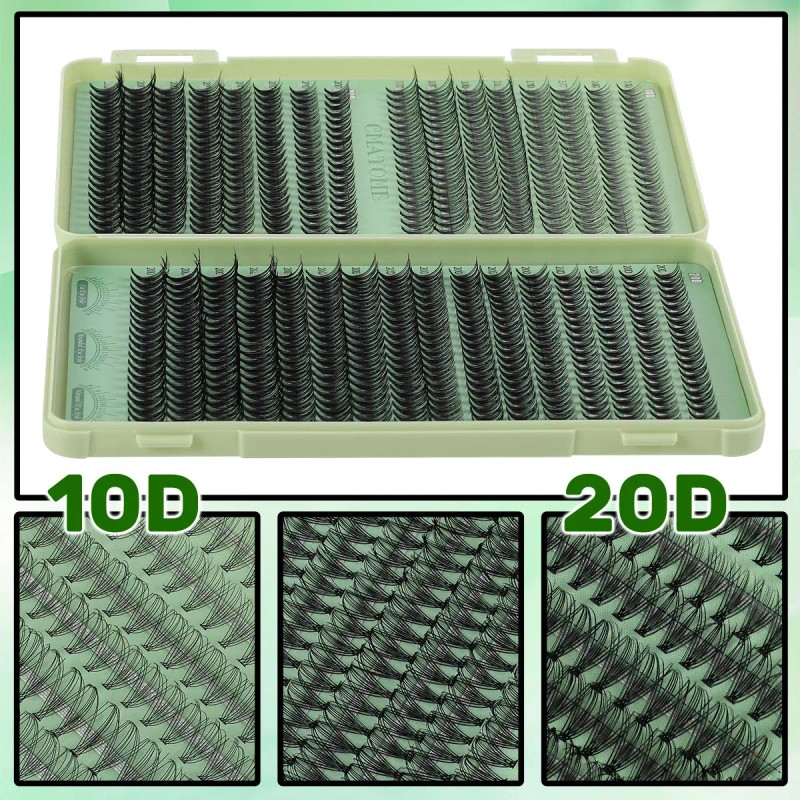 Kit Cmayome, 640 Unidades, 10d-50d, De Aspecto Natural Y Lig