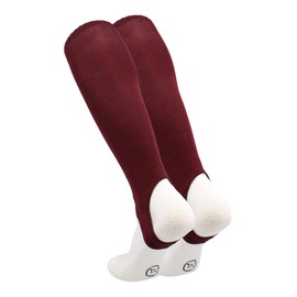 TCK 4 Inch Solid Baseball Stirrups (Maroon, Medium)