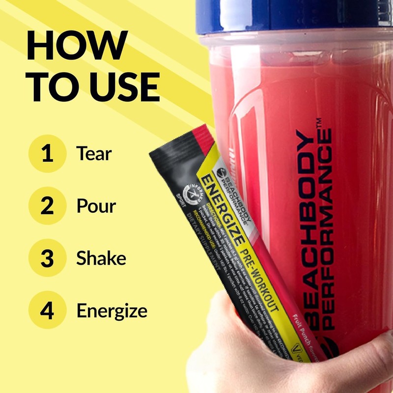 BODi Energize Pre Workout Powder - Beta-Alanine, Quercetin & Low-Dose