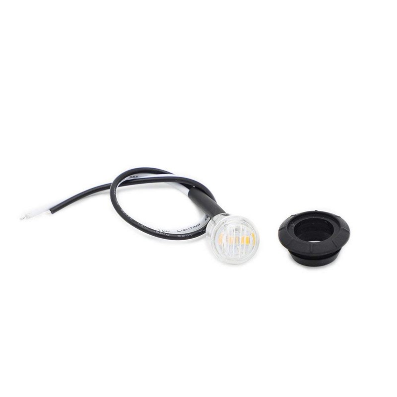 3/4" Round 3 LED Side Marker Clearance Lights Front Rear