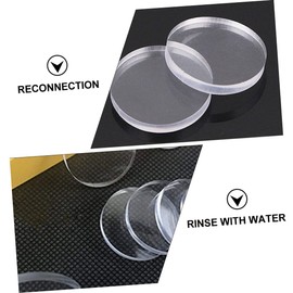 Operitacx 20 Pcs Transparent Rubber Pads Soft Cushion Furniture Protectors Noise Dampening Bumpers for Cabinets Tables and Glass Surfaces Diameter Thick