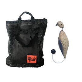 HuntEmUp Dog Training Kit - Mourning Dove Training Dummy and Mesh Carrying Bag