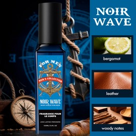 CLESH Body Spray for Men, 3.4 Fl Oz, 3 Pack, Noir Wave, Oud Dynasty, Amber Trail, Long Lasting