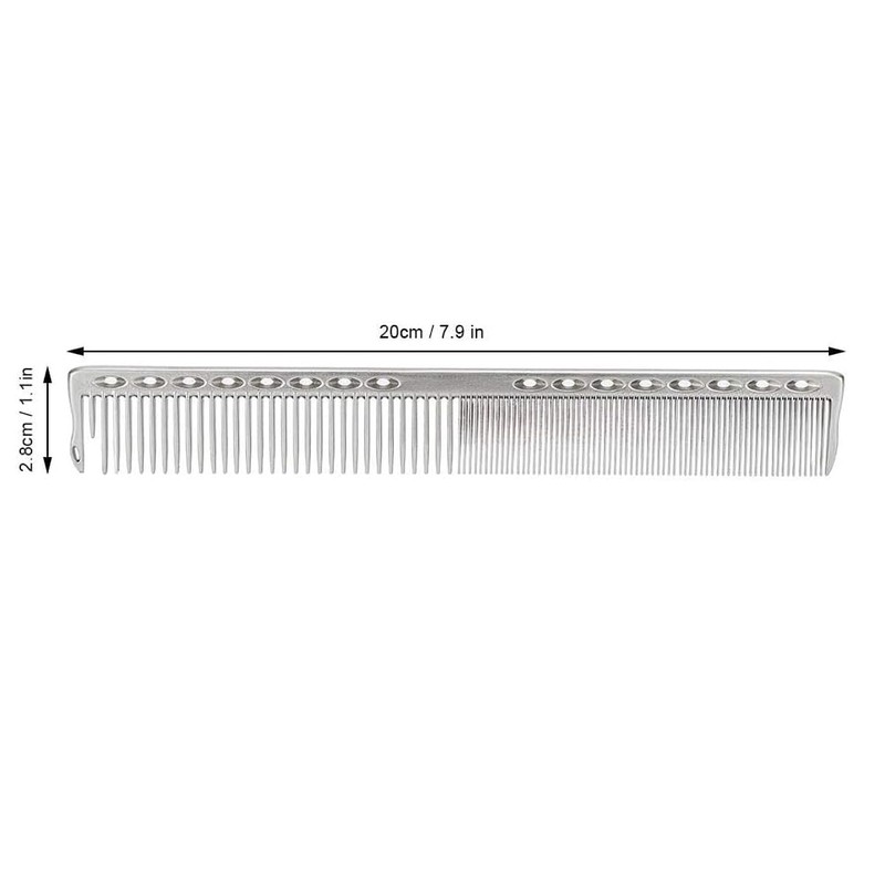 Tairantop Hairdressing Stainless Steel Metal Comb,Mustache Comb,Salon Hairdressing Comb Detangler