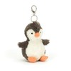 Jellycat Peanut Penguin Bag Charm, 4.5 inches - Bird Plush