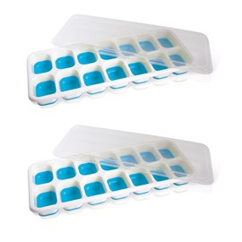 VB VIN BOUQUET FIE 963 14 Square Ice Cube Tray (Pack of 2) - Blue