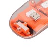 Wireless 2.4G Bluetooth Transparent Mouse 2400 DPI Rechargeable 400mAh RGB
