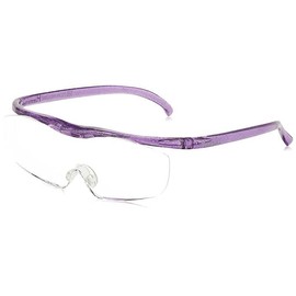 Hazuki Loupe Magnifier Glasses Blue Light 35% Eyeglasses Cut (Purple, Compact-M(1.32))