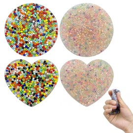 FYHJTRT 4PCS Picking Pad,Sensory Stress Relief ,Anxiety Relief F-idget T-oys, Sensory T-oys for Relaxation and Focus (Heart/Round)