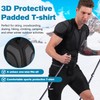 Dialudon Men's Snowboard Protective Padded Shirt for Back Spine Shoulder