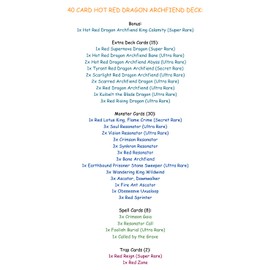 Yu-Gi-Oh! Trading Card Game Hot Red Dragon Archfiend Deck Yugioh Complete Tournament Ready to Play Custom Designed