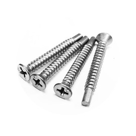Gordon Glass® Stainless Steel Screws for Assembling Framed Shower Door Panels, Pack of 4, 1-3/8" Length