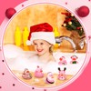 Honoson 36 Pcs Christmas Pink Rubber Ducks Bath Toy Rubber