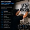 Extractor De Aire Industrial Para Cocina 30cm 3000m3/h 120w