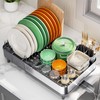 Expandable Dish Drying Rack,Foldable 304 Stainless Steel Dish Rack with