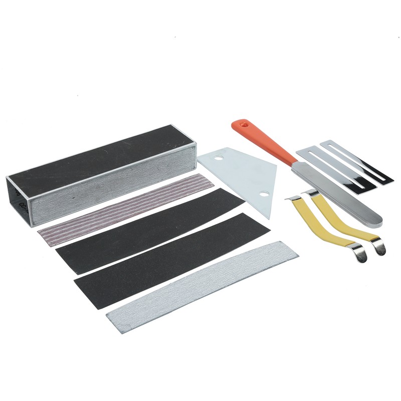 Guitar Leveling Tool Set File Leveler Beam Sandpaper Fingerboard Care